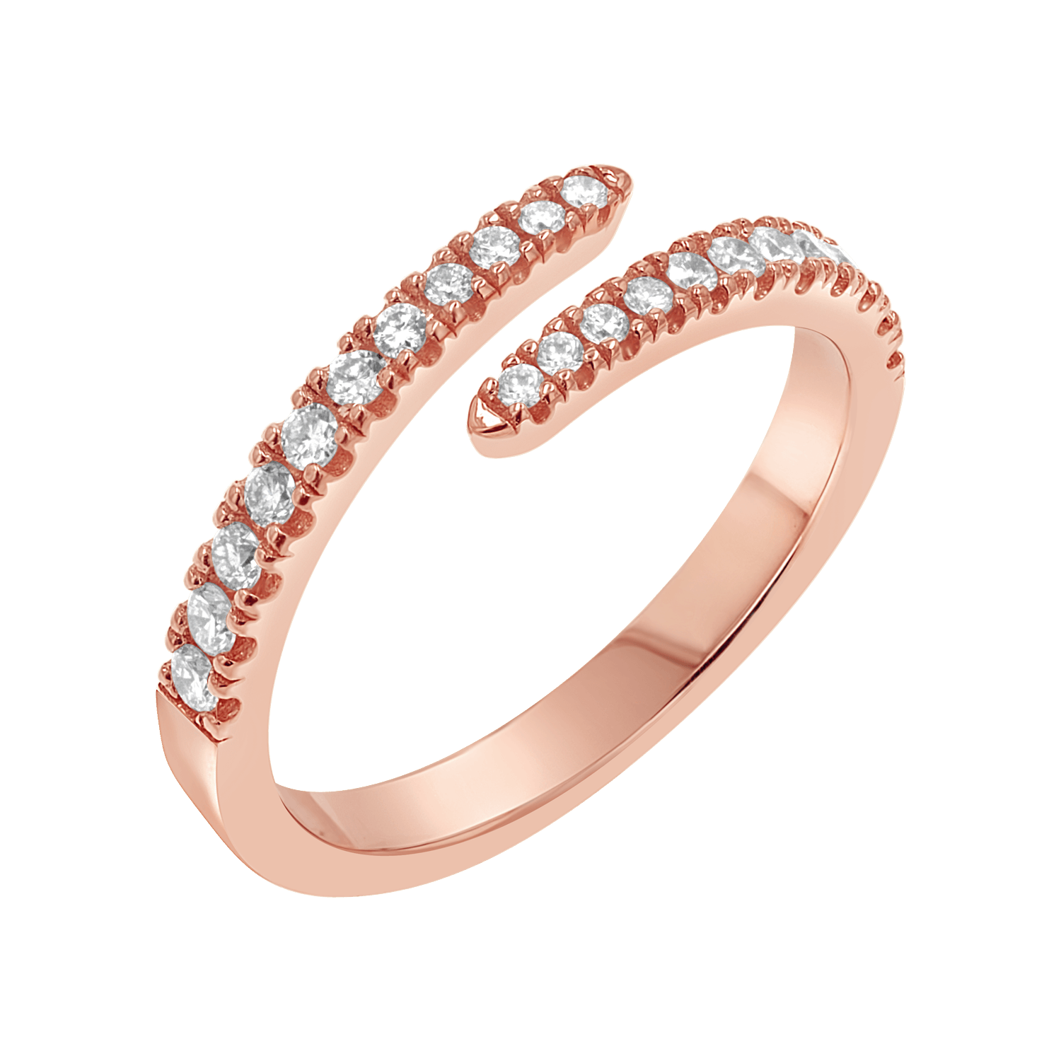 Diamond Coil Ring
