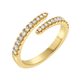Diamond Coil Ring