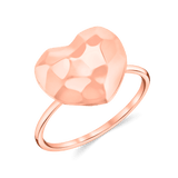 Faceted Heart Ring