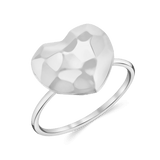 Faceted Heart Ring