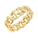 Cuban Link Custom Initial Ring