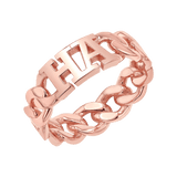 Cuban Link Custom Initial Ring