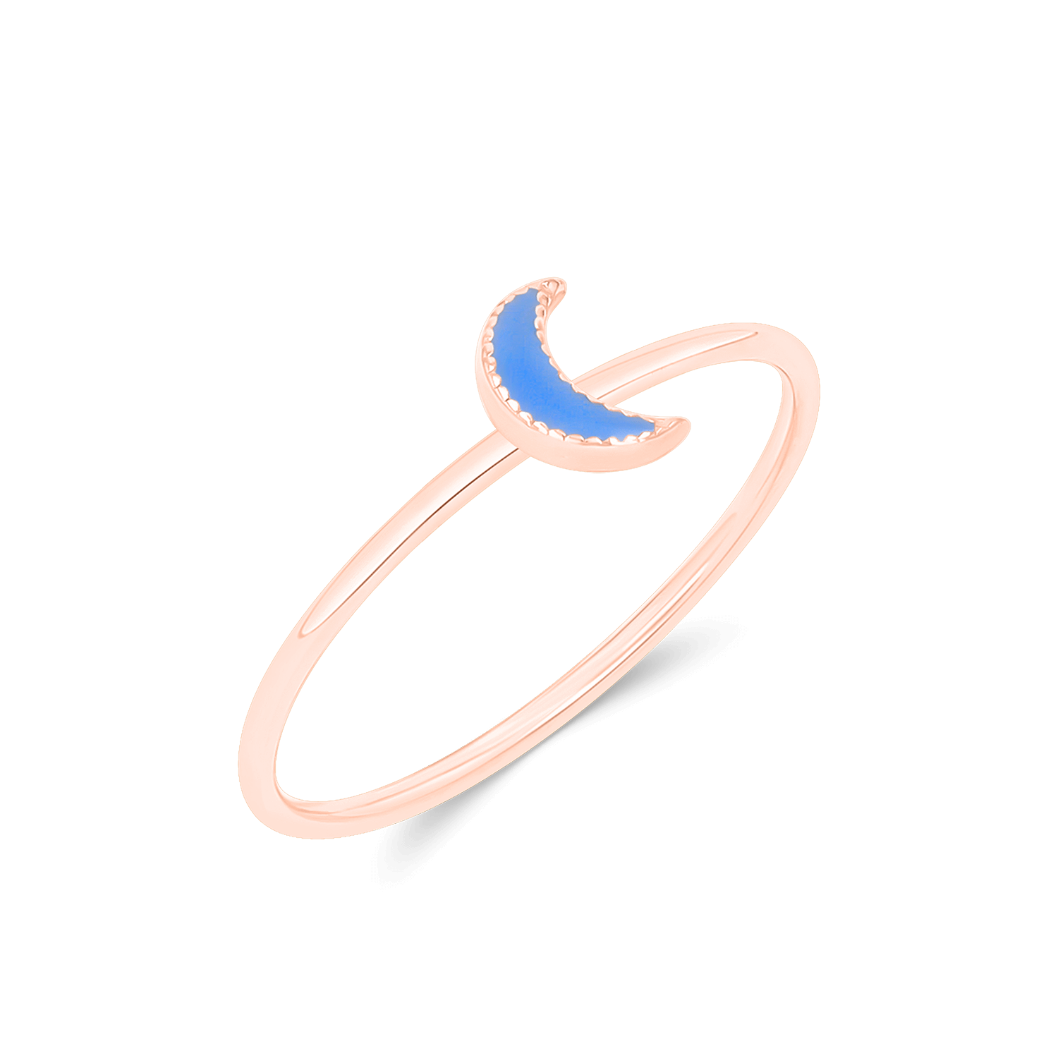 Enamel Moon Ring