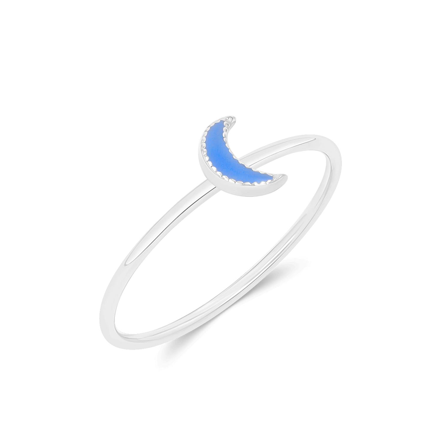 Enamel Moon Ring