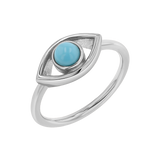 Turquoise Evil Eye Ring