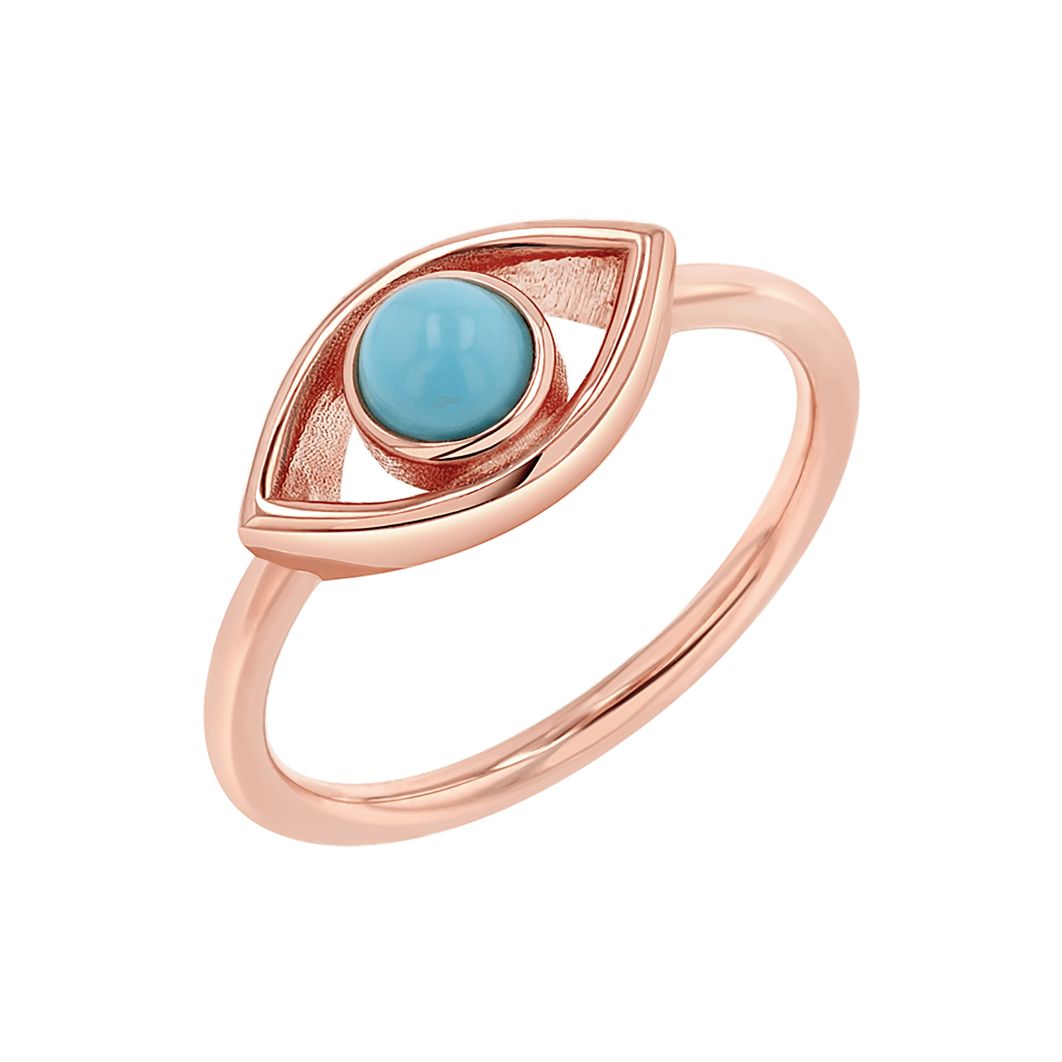 Turquoise Evil Eye Ring
