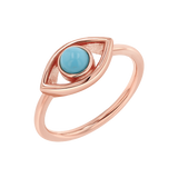 Turquoise Evil Eye Ring
