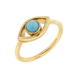 Turquoise Evil Eye Ring