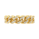 Grand Cuban Link Diamond Pave Ring