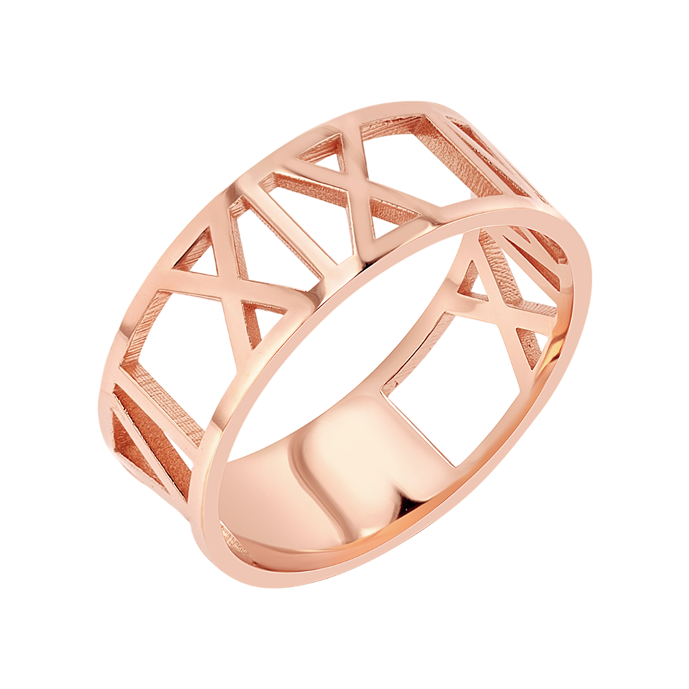 Custom Roman Numeral Ring