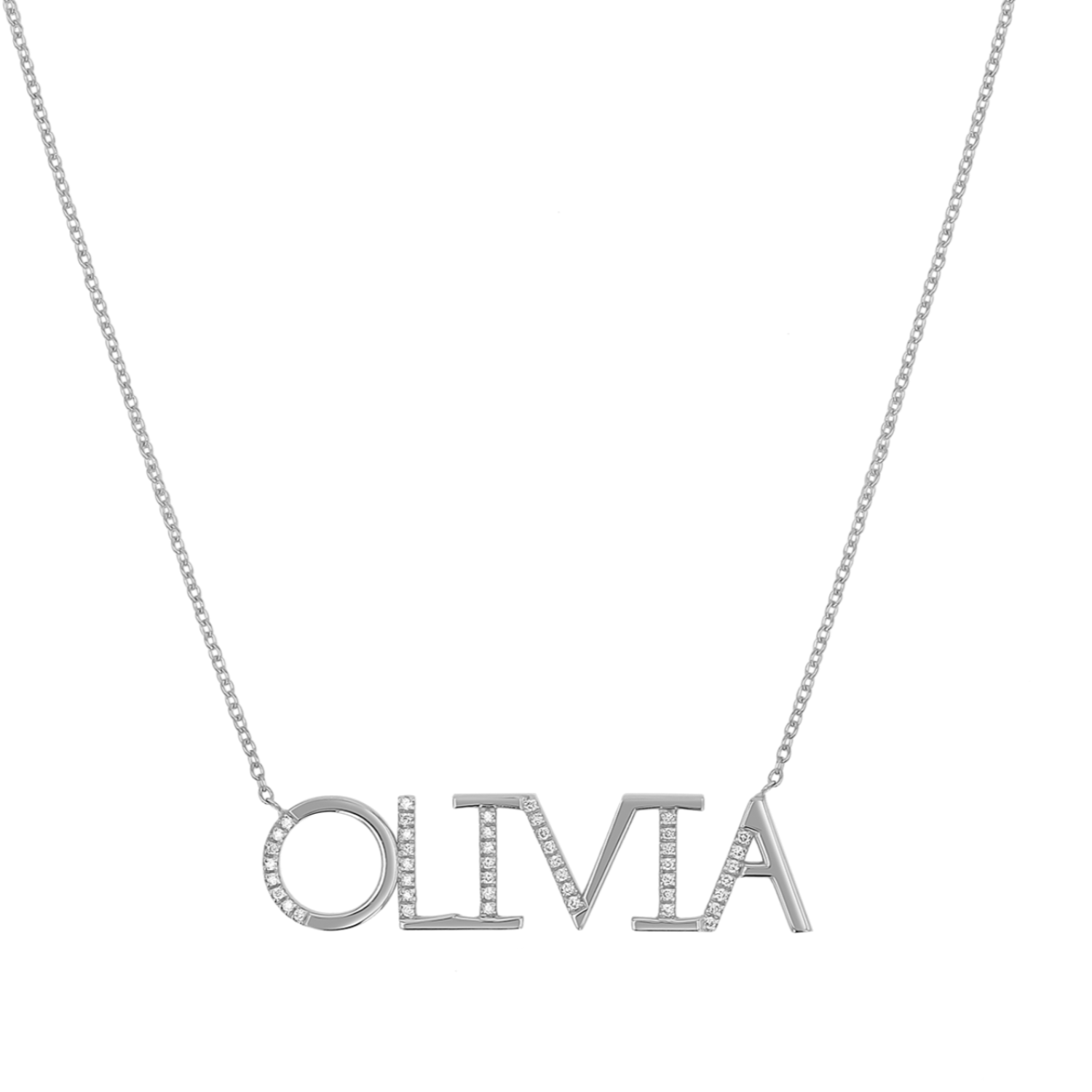 Diamond Sprinkle Name Necklace