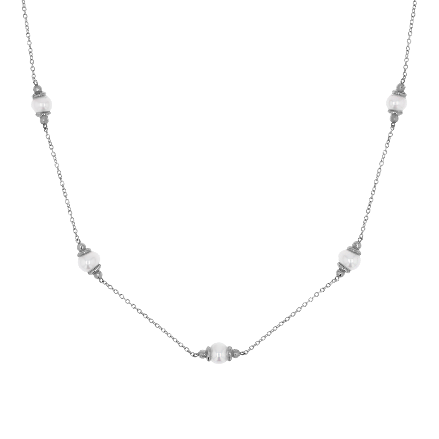 Pearl Station Necklace