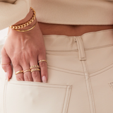 Diamond Pave Cuban Link Ring