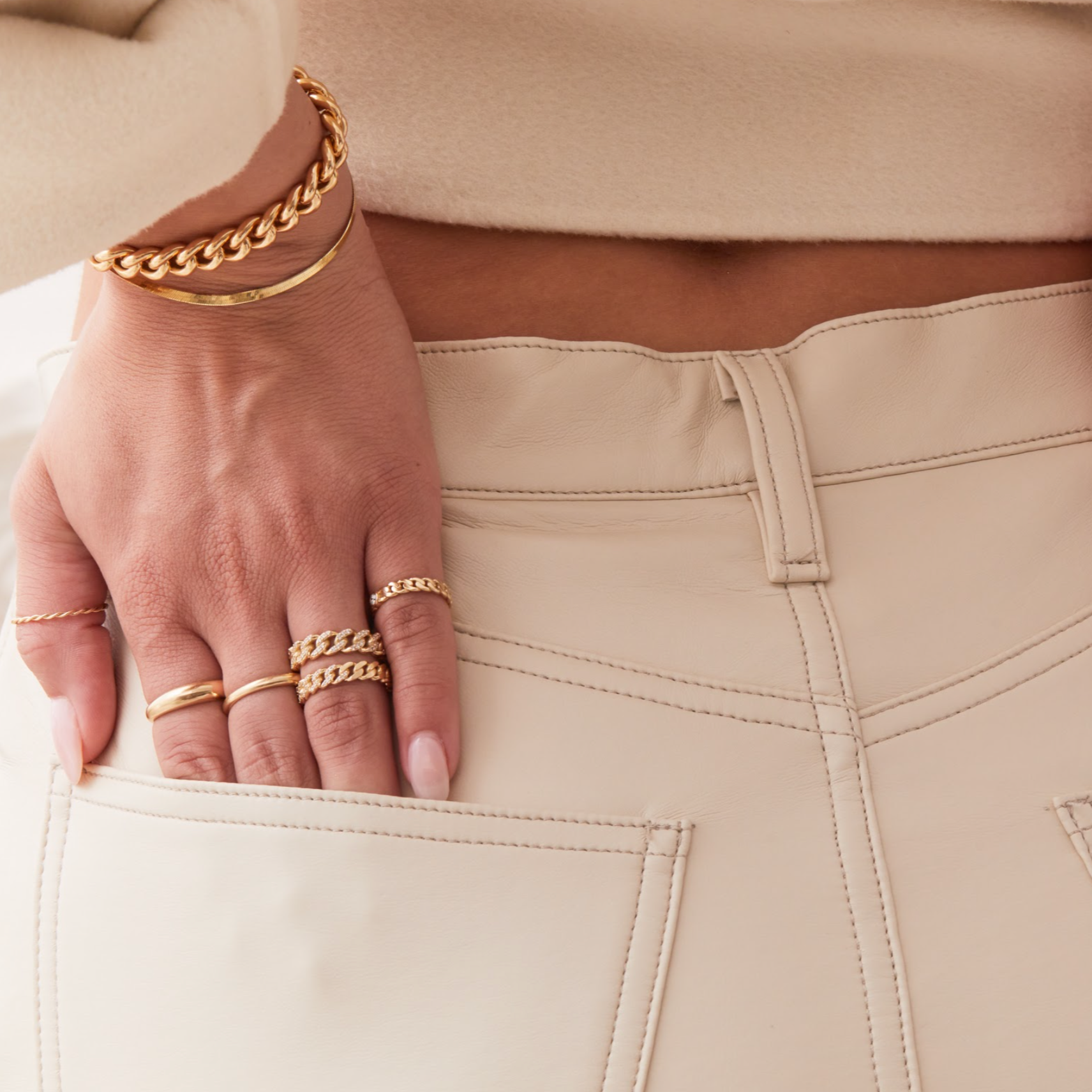 Diamond Pave Cuban Link Ring