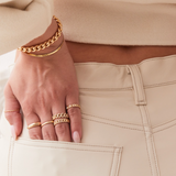 Grand Cuban Link Diamond Pave Ring