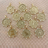 Zodiac Medallion Charm
