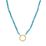 Blue Apatite Connector Necklace
