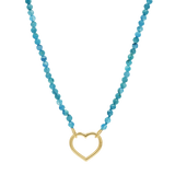 Blue Apatite Connector Necklace