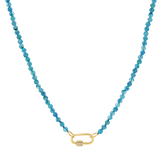 Blue Apatite Connector Necklace