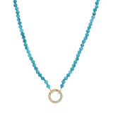 Blue Apatite Connector Necklace