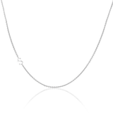14K Gold Asymmetrical Initial Necklace