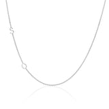 14K Gold Asymmetrical Multi Initial Necklace