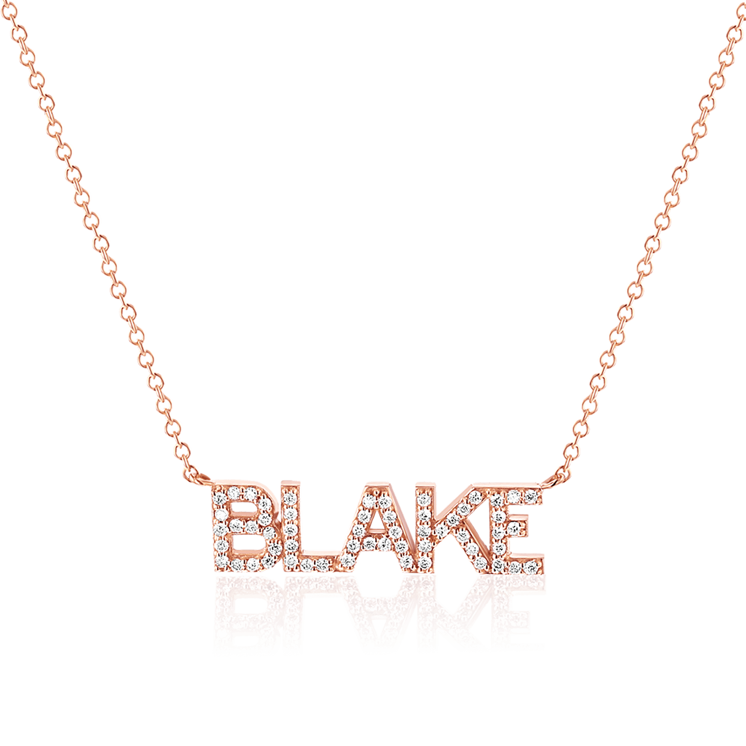 Diamond Custom Name Necklace