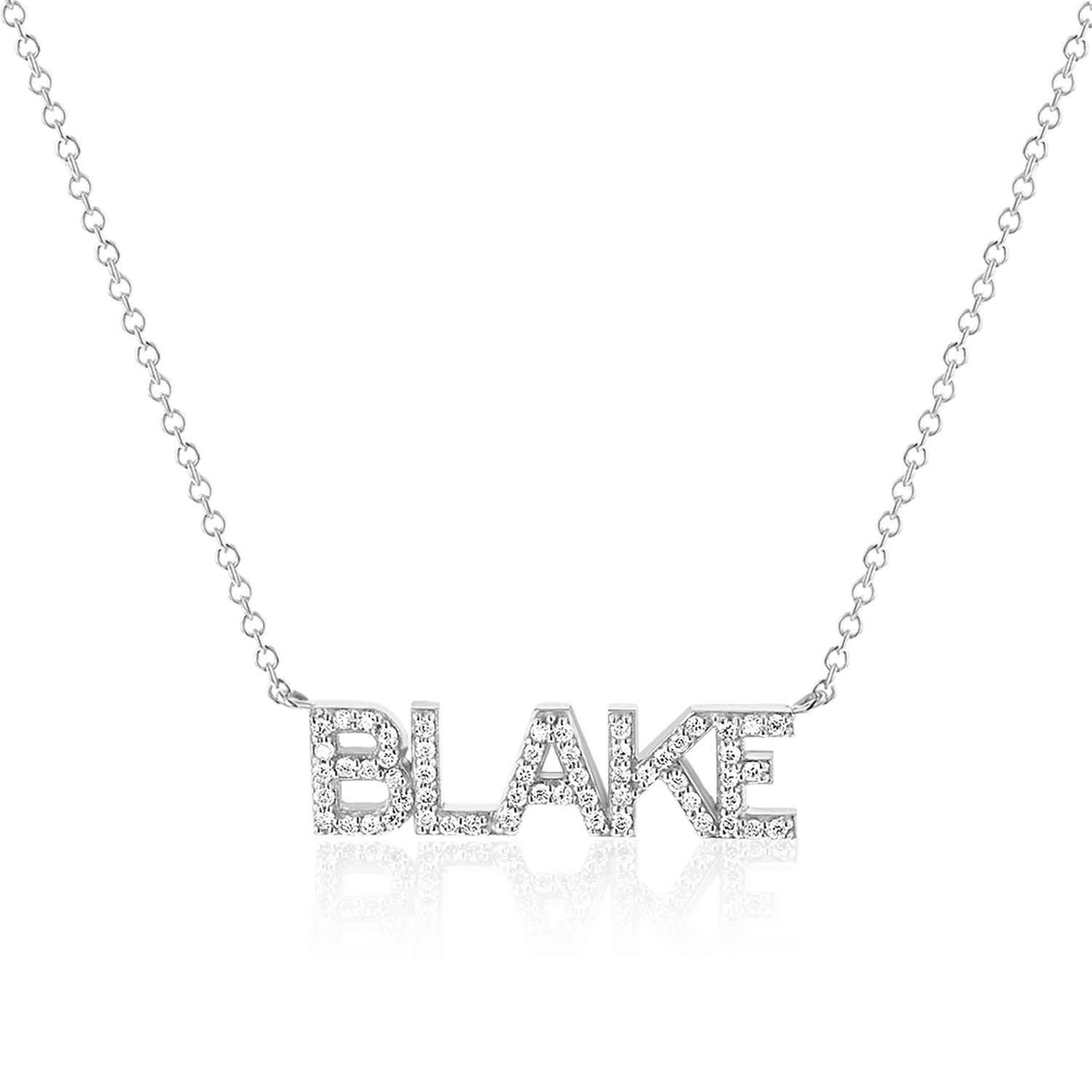 Diamond Custom Name Necklace