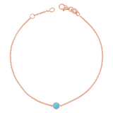 Turquoise Solitaire Bracelet