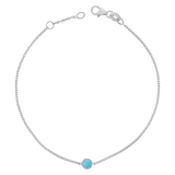 Turquoise Solitaire Bracelet