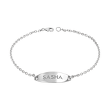 Signature Elongated Oval ID Engravable Bracelet