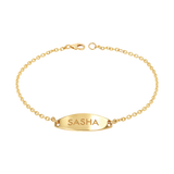 Signature Elongated Oval ID Engravable Bracelet