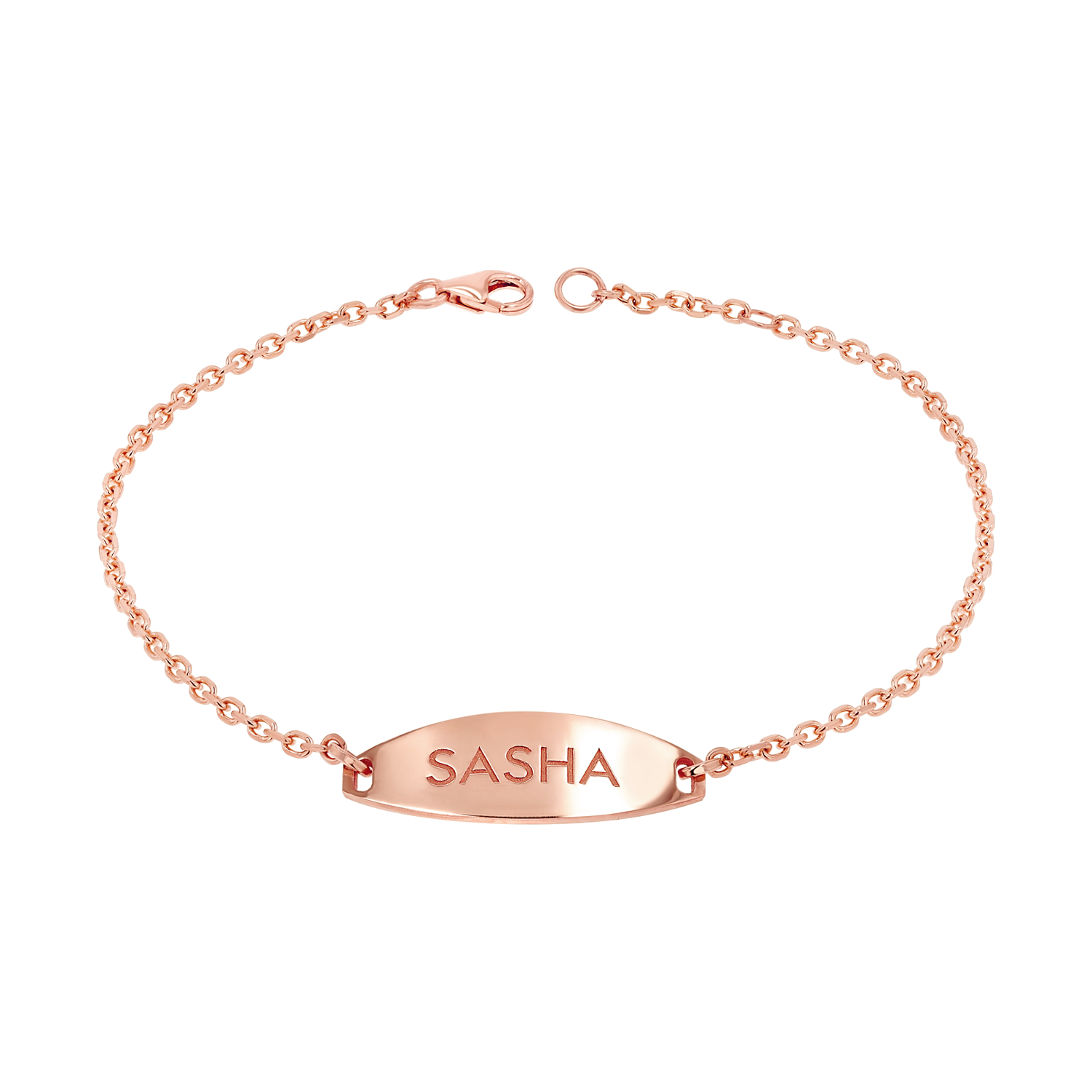 Signature Elongated Oval ID Engravable Bracelet