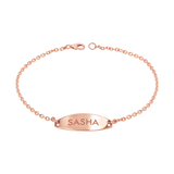 Signature Elongated Oval ID Engravable Bracelet