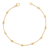 Spaced Mooncut Bead Bracelet