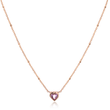Bezel Heart Necklace