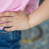 Kids Signature Elongated Oval ID Engravable Bracelet