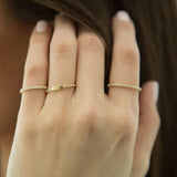 Kids Diamond U-Pave Engraved Ring