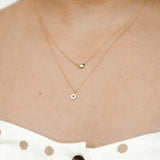 Dainty Round Evil Eye Necklace