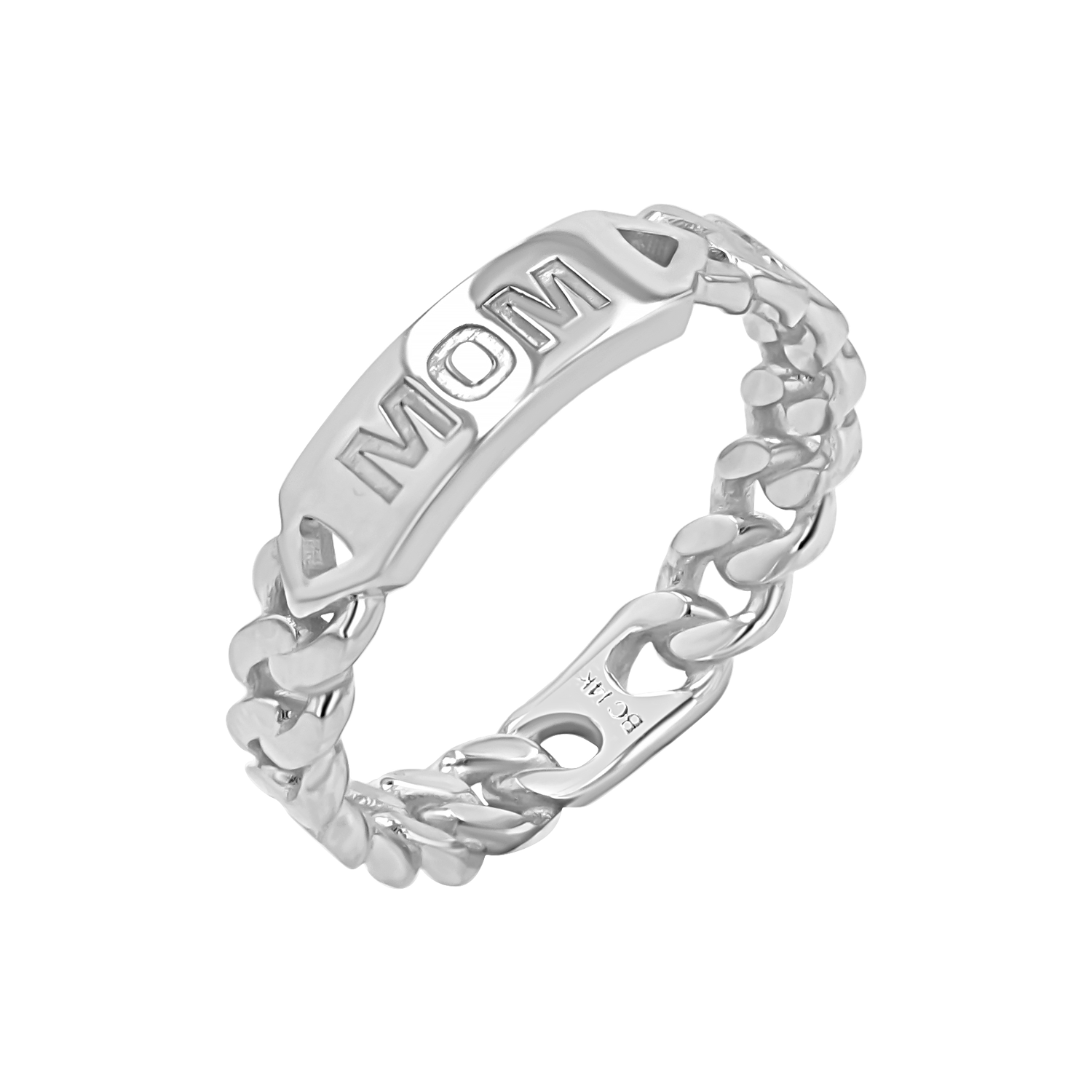 Engravable Cuban Link Ring