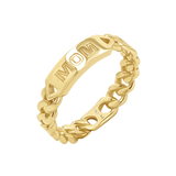 Engravable Cuban Link Ring